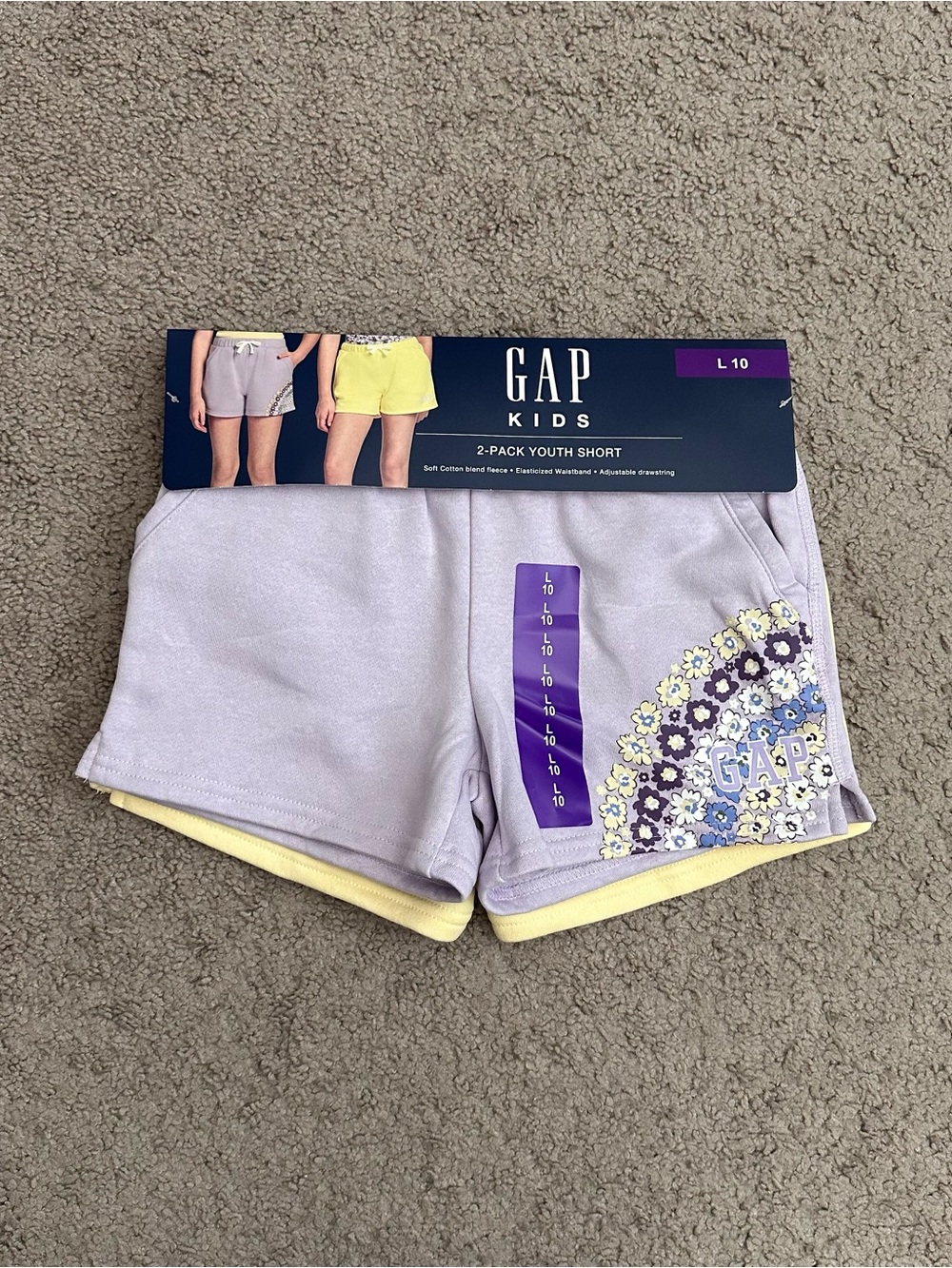 GAP Kids 2-Pack Youth Short Casual Girls L 10
